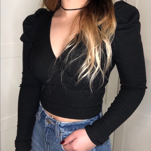 Sweetheart Neck Puff Sleeve Blouse - Picture 3 of 3